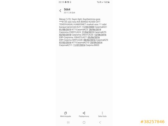 Sahibinden Kia Bongo K2500 DLX İstanbul