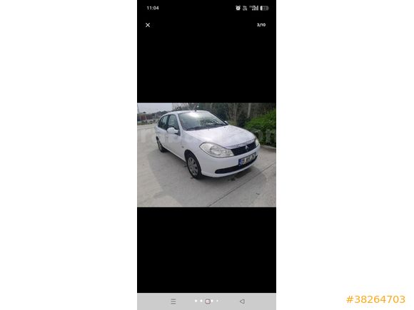 Sahibinden Renault Symbol 1.2 Expression 2012 Model  164000 km Beyaz