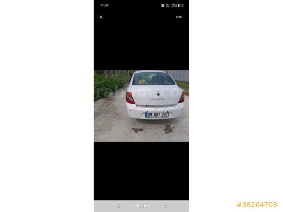 Sahibinden Renault Symbol 1.2 Expression 2012 Model  164000 km Beyaz