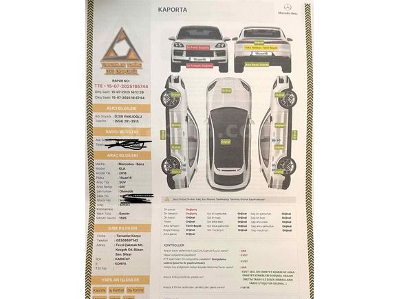 GECE PAKET-İMZALI SERİ GLA 200 AMG 2016 Model 