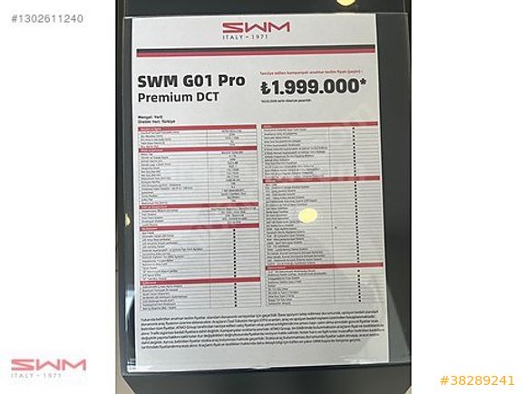 TECİMEROĞLU BAYİNDEN FIRSAT 2026 YERLİ MONTAJ G01 PRO 178 HP