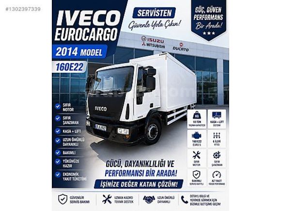 2014 MODEL EUROCARGO 160E22 KASA+LİFT SIFIR MOTOR ŞANZIMAN