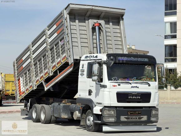 D.SONER OTO'DAN 2014 MAN TGL 12.180 SAÇ DAMPER ORJ.224.000 KM'DE