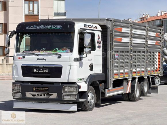 D.SONER OTO'DAN 2014 MAN TGL 12.180 SAÇ DAMPER ORJ.224.000 KM'DE