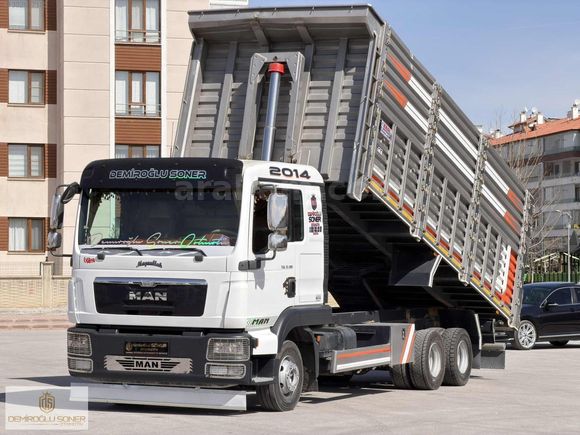 D.SONER OTO'DAN 2014 MAN TGL 12.180 SAÇ DAMPER ORJ.224.000 KM'DE