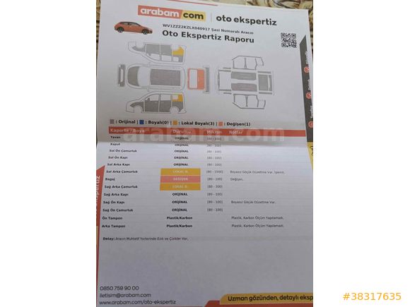 Sahibinden Volkswagen Caddy 2.0 TDI Exclusive 2019 Model 