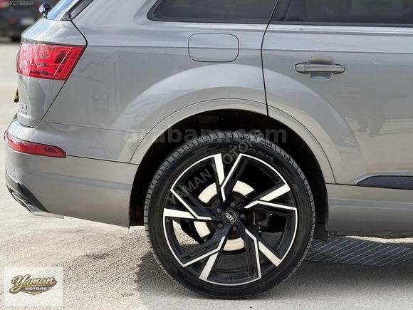 YAMAN-2017 AUDİ Q7 SLİNE+TR'DE TEK HATASIZ BLACK EDİTİON RENK