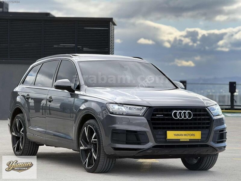 YAMAN-2017 AUDİ Q7 SLİNE+TR'DE TEK HATASIZ BLACK EDİTİON RENK