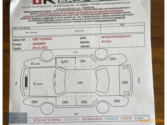 2015 WV TOURAEG PREMİUM 3.0 TDİ V6 BMT MAKYAJLI 138.000 KM'DE
