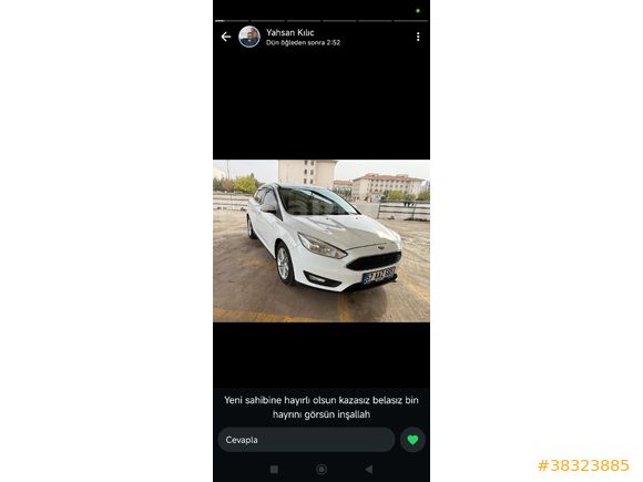 Sahibinden Ford Focus 1.5 TDCi Trend X 2018 Model
