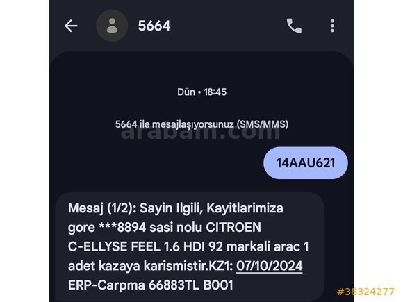 Sahibinden Citroen C-Elysée 1.6 HDi Feel 2017 Model - Detaylı Açıklamalı