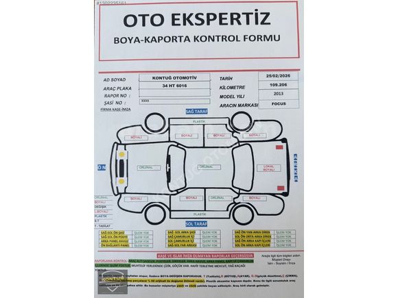 !!! DEĞİŞENSİZ- 2013 FOCUS TİTANİUM- OTOMATİK-109.000 KİLOMETRE