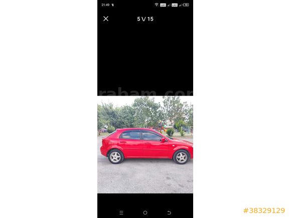 Sahibinden Chevrolet Lacetti 1.6 SX 2009 Model