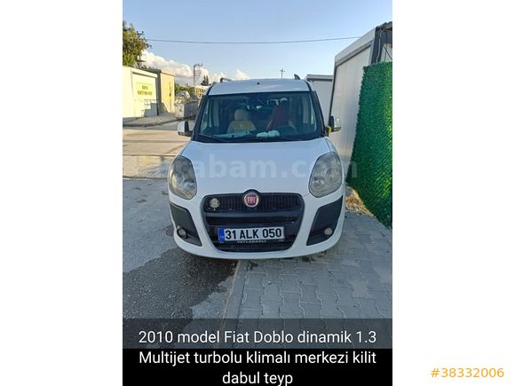 Sahibinden Fiat Doblo Combi 1.3 Multijet Dynamic 2010 Model  360.000 km Beyaz