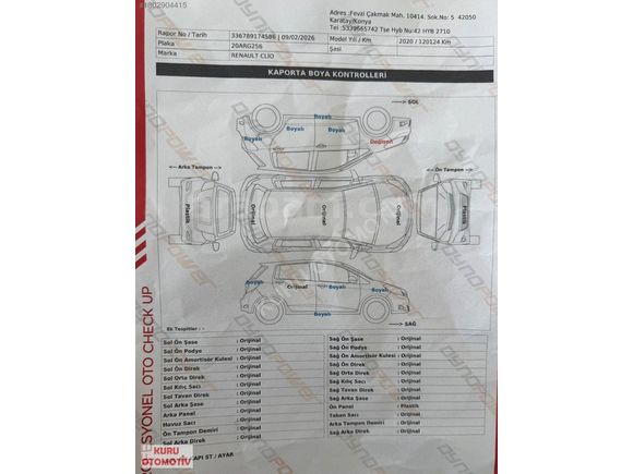 KURU DAN 2020 CLİO 1.3 TCE TOUCH OTOMATİK