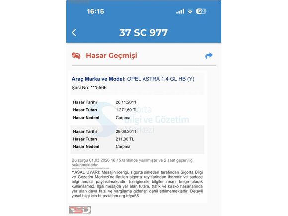 1995 MODEL OPEL ASTRA 1.4 HB GL LPG 'Lİ HİDROLİK DİREKSİYON