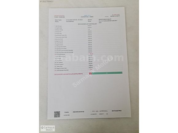 250 peşin-24 ay vade ile Mükemmel Durumda-Tramersiz-Değişensiz