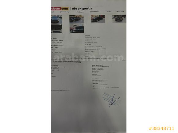 Sahibinden Volkswagen VW CC 1.4 TSi 2013 Model 