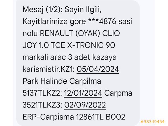 Bayandan otomatik Clio 1.0 TCe Joy 2021 Model