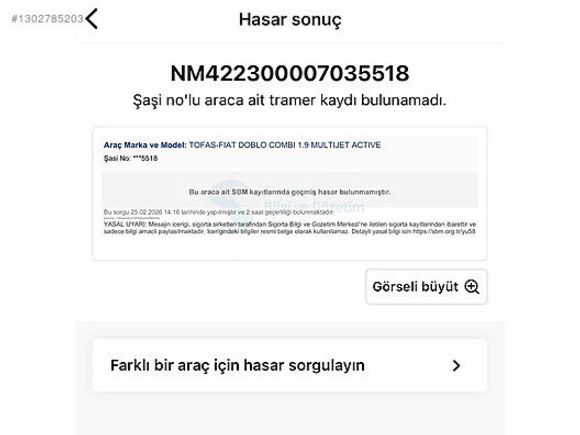 HATSZ ORJNAL HUSUSİ OTOMOBİL KLİMALI 2004 MDL DOBLO