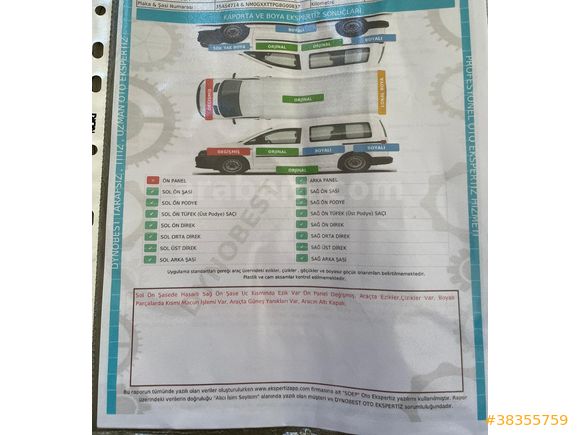Sahibinden Ford Tourneo Connect 110PS 2009 Model