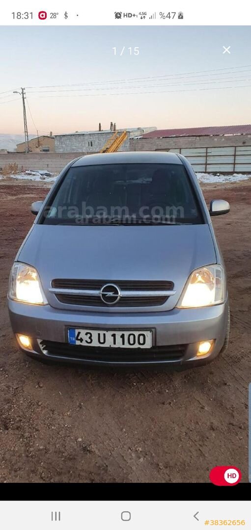 Sahibinden Opel Meriva 1.6 Enjoy 2006 Model Niğde 315.000 km Gri (Gümüş) 1
