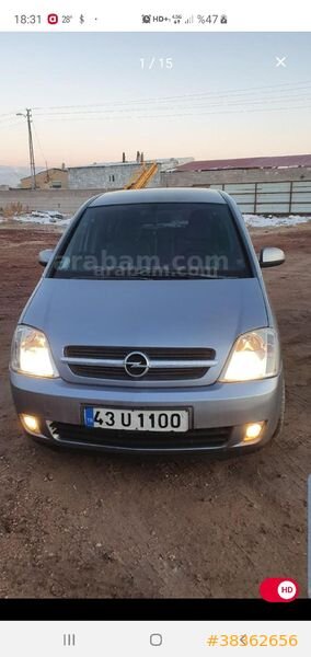 Sahibinden Opel Meriva 1.6 Enjoy 2006 Model Niğde 315.000 km Gri (Gümüş)
