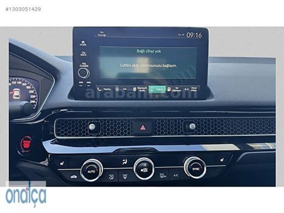 BYD-TOYOTA ONATÇA'DAN 2022 HONDA CİVİC SD 1.5 V-TEC EXECUTİVE+ 182 PS