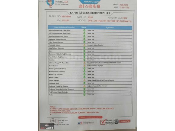 ACY AUTO'DAN TEMİZ OTOMATİK ASTRA