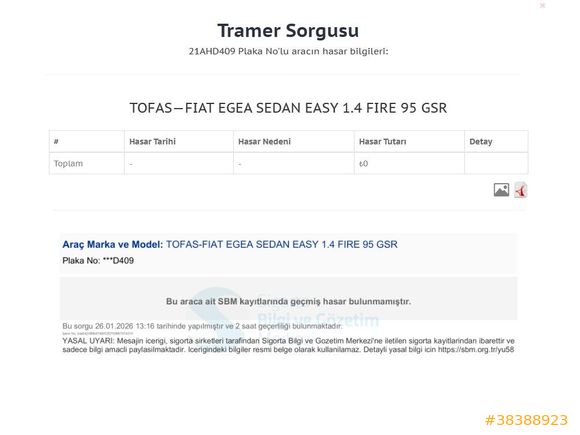 2025 FİAT EGEA 1.4 FİRE EASY 35 BİNDE BENZİN MANUEL GSR 95HP HATASIZ