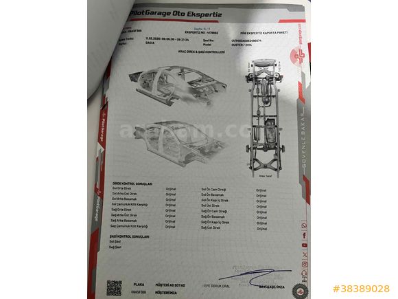 Sahibinden Hasar Kayıtsız Değişensiz 
