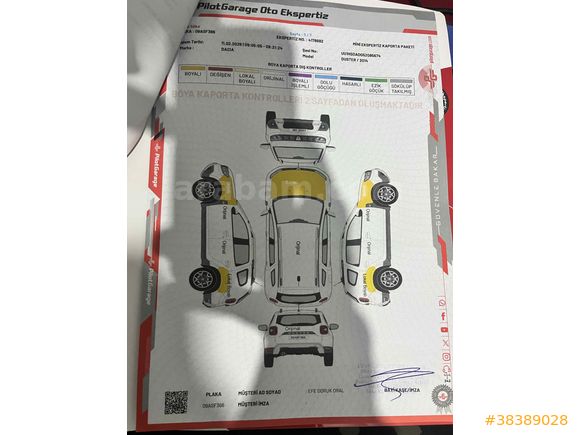 Sahibinden Hasar Kayıtsız Değişensiz 