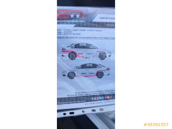 Sahibinden Toyota Corolla 1.4 D-4D Advance 2014 Model  214.000 km Gri