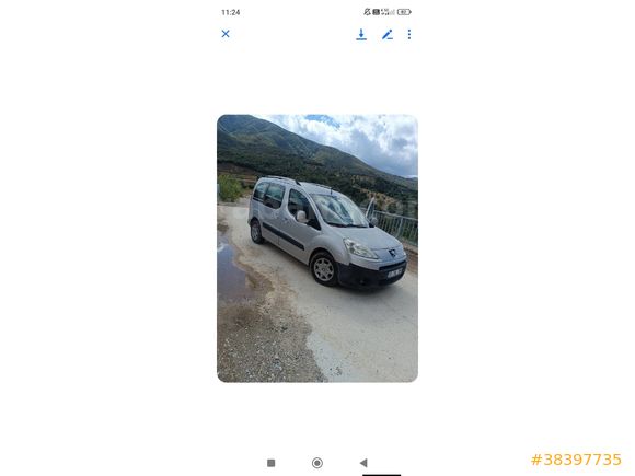 Peugeot Partner 1.6 HDI Comfort Pack 2009 Model  450.000 km Gri