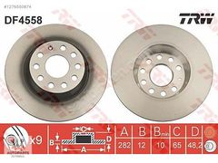 ARKA FREN DISKI 282X12 5×112 VW GOLF 04 14 PASSAT 06 15 SEATLEON