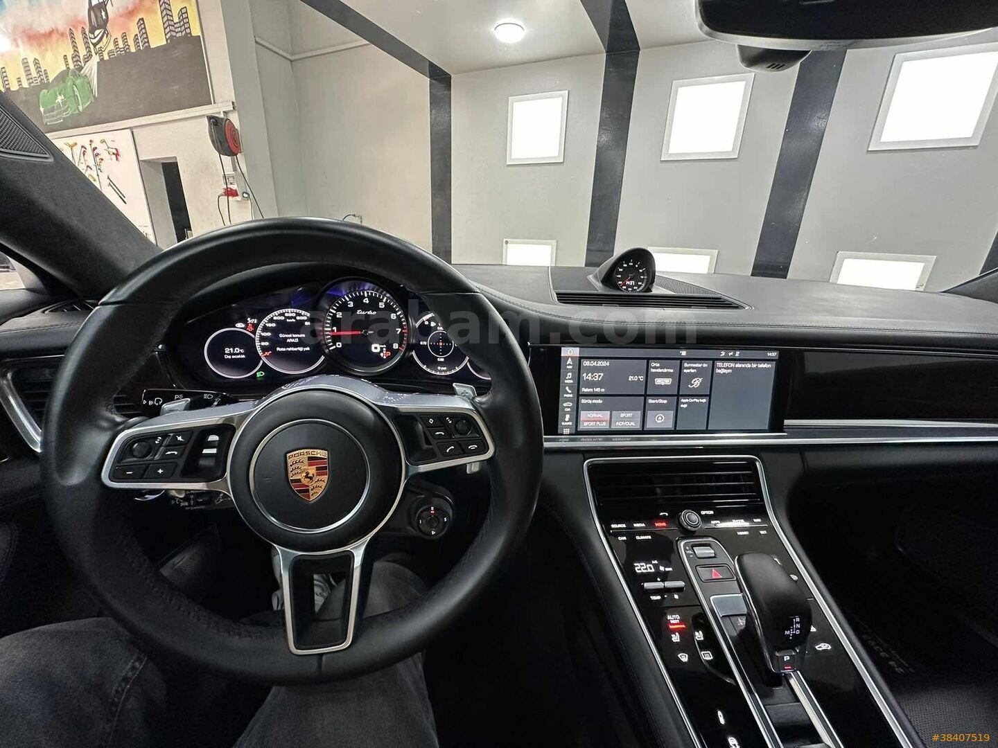 Galeriden Porsche Panamera Turbo 2018 Model İstanbul 72.000 km Siyah 7