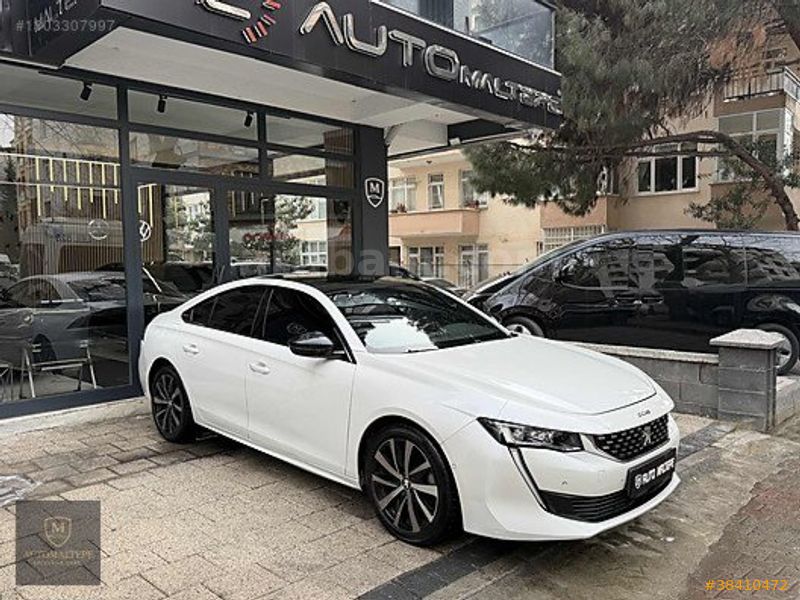 AUTOMALTEPE 2020 508 1.6 GTLİNE EAT8 CAM TVN/ISITMA/MASAJ/FOCAL