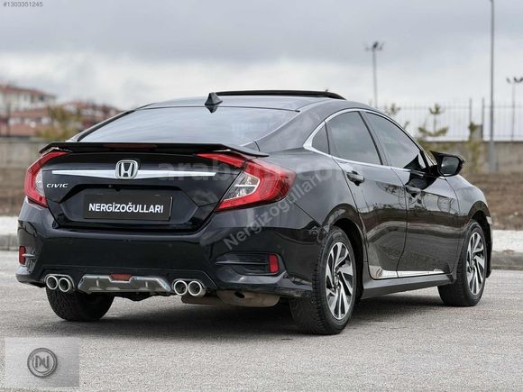 2017 CIVIC 1.6i-VTEC ECO Elegance 125HP +SANRUFF+GERİ GÖRŞ+%20