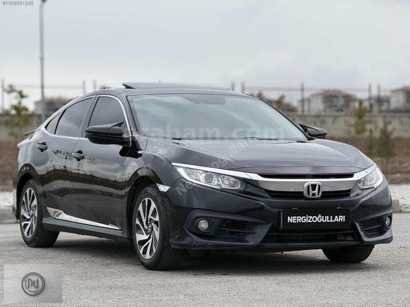 2017 CIVIC 1.6i-VTEC ECO Elegance 125HP +SANRUFF+GERİ GÖRŞ+%20