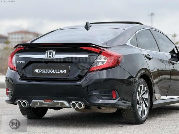 2017 CIVIC 1.6i-VTEC ECO Elegance 125HP +SANRUFF+GERİ GÖRŞ+%20