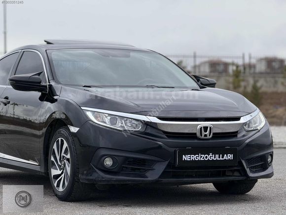 2017 CIVIC 1.6i-VTEC ECO Elegance 125HP +SANRUFF+GERİ GÖRŞ+%20