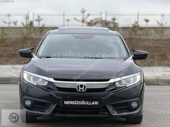 2017 CIVIC 1.6i-VTEC ECO Elegance 125HP +SANRUFF+GERİ GÖRŞ+%20