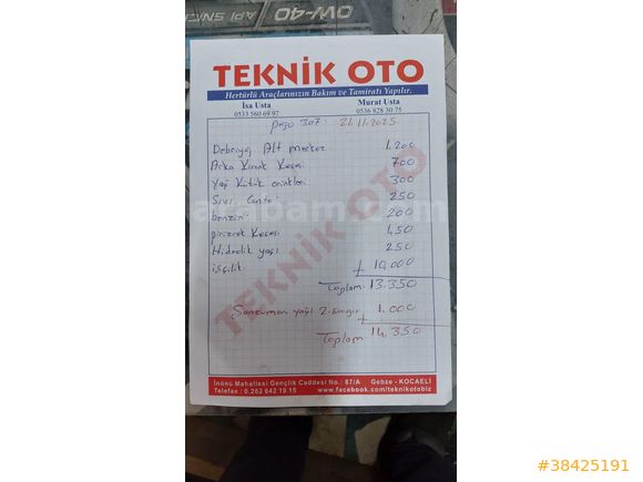 bakımlı takas üst model olabilir