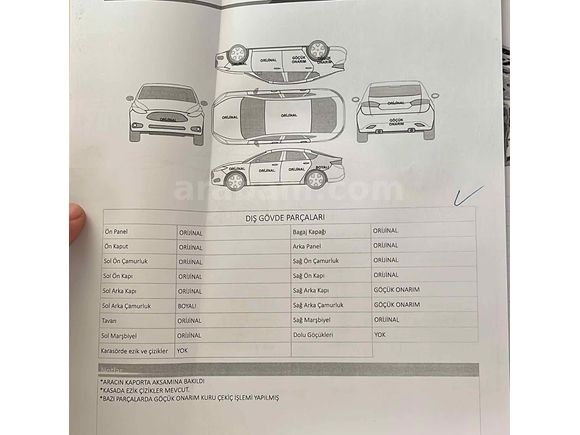 DEĞİŞENSİZ-TRAMERSİZ-105 bin km EGEA EASY PLUS 2021 Exper raporlu