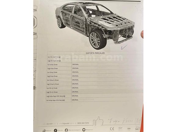 DEĞİŞENSİZ-TRAMERSİZ-105 bin km EGEA EASY PLUS 2021 Exper raporlu