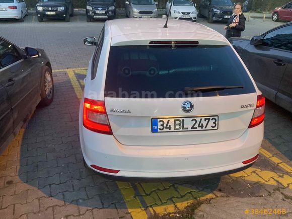 Skoda Rapid 1.6 TDI DSG Spaceback Elegance 2014 Model 163.000 km Beyaz