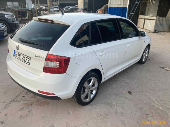 Skoda Rapid 1.6 TDI DSG Spaceback Elegance 2014 Model 163.000 km Beyaz