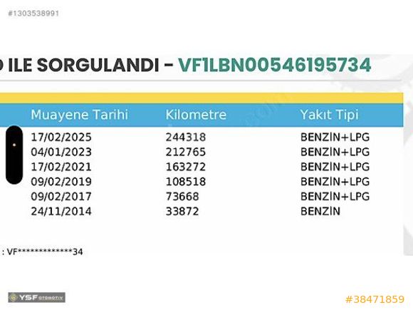 RENAULT SYMBOL EXSPROSİON 1.2 16 VALF BENZİN TÜP
