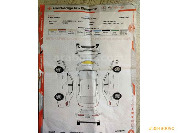 Sahibinden Toyota Corolla 1.4 D-4D Comfort 2011 Model 