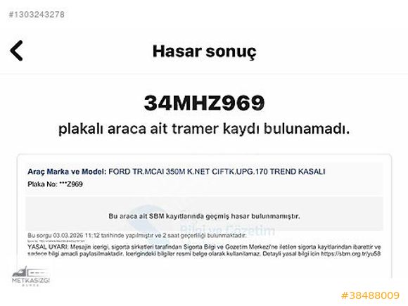 İZGİ'DEN 2024 MD.40 BİN KM'DE TRANSİT 350M ÇİFTKABİN FULL PAKET